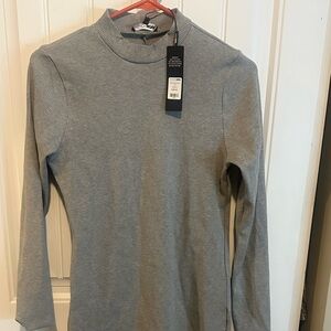 Gray Long Sleeve Top